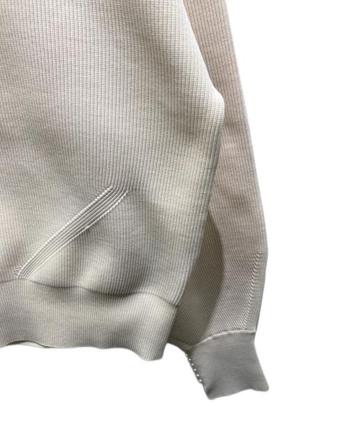 NOLLEY'S（ノーリーズ）NOLLEY'S (ノーリース) 《手洗い可能》ミニパール片畦プルオーバーニット　3-0058-6-02-086 ベージュ サイズ:FREEの古着・服飾アイテム