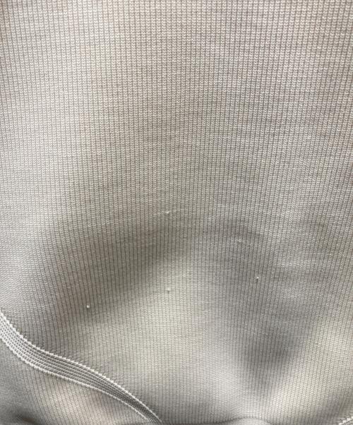 NOLLEY'S（ノーリーズ）NOLLEY'S (ノーリース) 《手洗い可能》ミニパール片畦プルオーバーニット　3-0058-6-02-086 ベージュ サイズ:FREEの古着・服飾アイテム