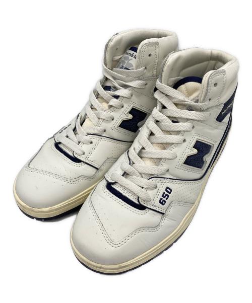 NEW BALANCE（ニューバランス）NEW BALANCE (ニューバランス) Aime Leon Dore (エメ レオン ドレ) ミッドカットスニーカー　BB650RD1 ベージュ サイズ:26.5の古着・服飾アイテム