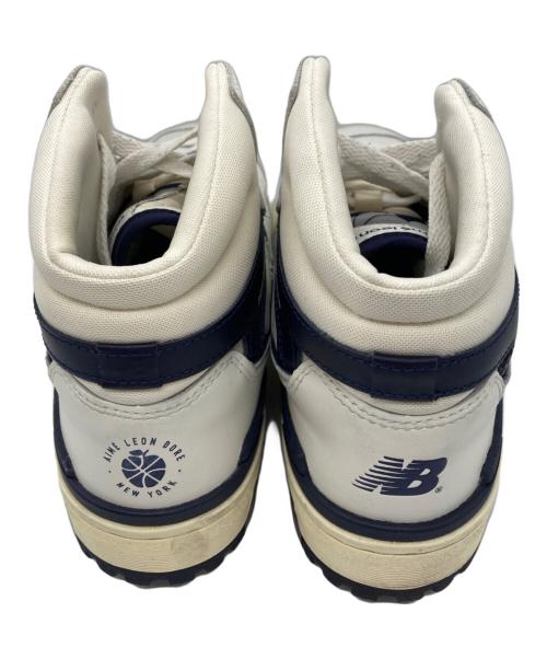 NEW BALANCE（ニューバランス）NEW BALANCE (ニューバランス) Aime Leon Dore (エメ レオン ドレ) ミッドカットスニーカー　BB650RD1 ベージュ サイズ:26.5の古着・服飾アイテム