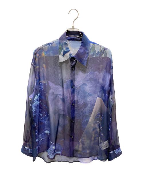 HARE（ハレ）HARE (ハレ) 総柄シャツ　HA020192TO ネイビー サイズ:Fの古着・服飾アイテム