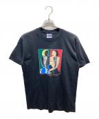 Hanesヘインズ）の古着「プリントTシャツ　MADONNA WORLD TOUR 90S」｜ブラック