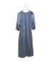 MAYSON GREY (メイソングレイ) インドボイルギャザーネックワンピース ブルー×ホワイト サイズ:2：4000円