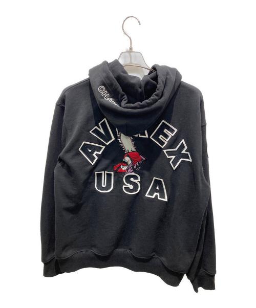 AVIREX（アヴィレックス）AVIREX (アヴィレックス) ONEMADE コラボ SPECIAL HOODIE　783-2231012 ブラック サイズ:Lの古着・服飾アイテム