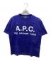 A.P.C.（アーペーセー）の古着「ロゴプリントTシャツ　4114413」｜ブルー