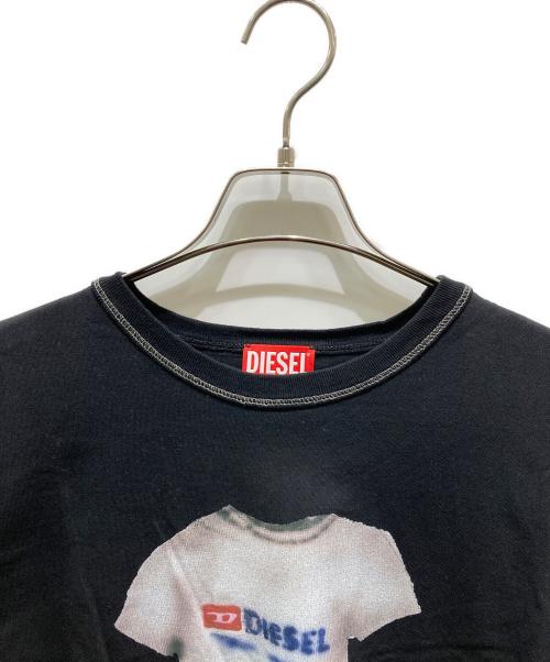 DIESEL（ディーゼル）DIESEL (ディーゼル) グラフィックプリントTシャツ　A19214 ブラック サイズ:Lの古着・服飾アイテム