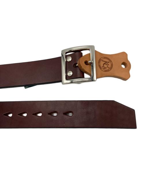 KC's LEATHER CRAFT（ケーシーズ）KC's LEATHER CRAFT (ケーシーズ) レザーベルト ブラウン サイズ:36 未使用品の古着・服飾アイテム