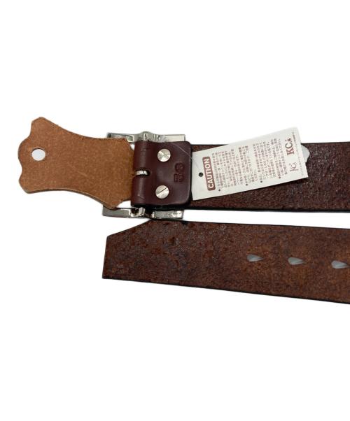 KC's LEATHER CRAFT（ケーシーズ）KC's LEATHER CRAFT (ケーシーズ) レザーベルト ブラウン サイズ:36 未使用品の古着・服飾アイテム