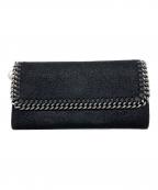 STELLA McCARTNEYステラマッカートニー）の古着「ファラベラ コンチネンタルウォレット　430999」｜ブラック