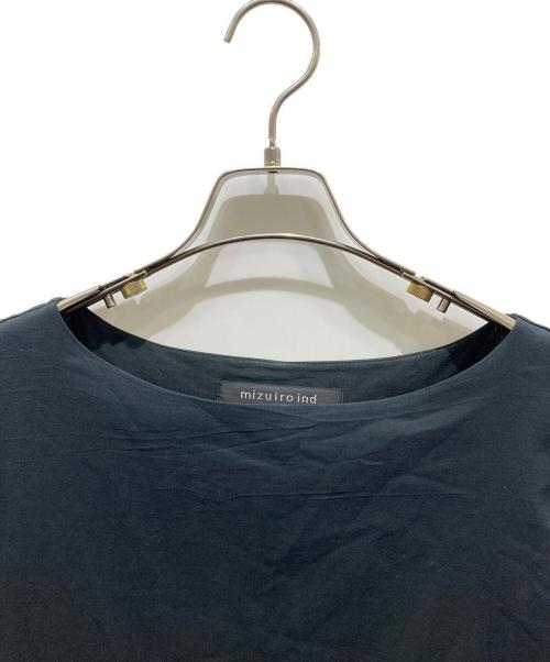 mizuiro-ind（ミズイロインド）mizuiro-ind (ミズイロインド) シアー切替ワンピース ネイビー サイズ:記載無しの為実寸参照の古着・服飾アイテム