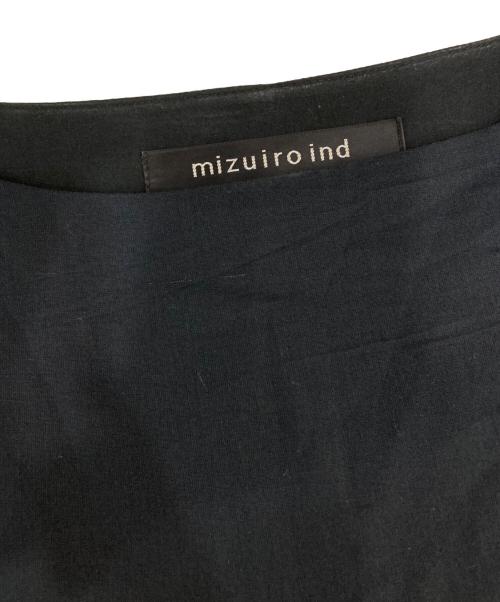 mizuiro-ind（ミズイロインド）mizuiro-ind (ミズイロインド) シアー切替ワンピース ネイビー サイズ:記載無しの為実寸参照の古着・服飾アイテム