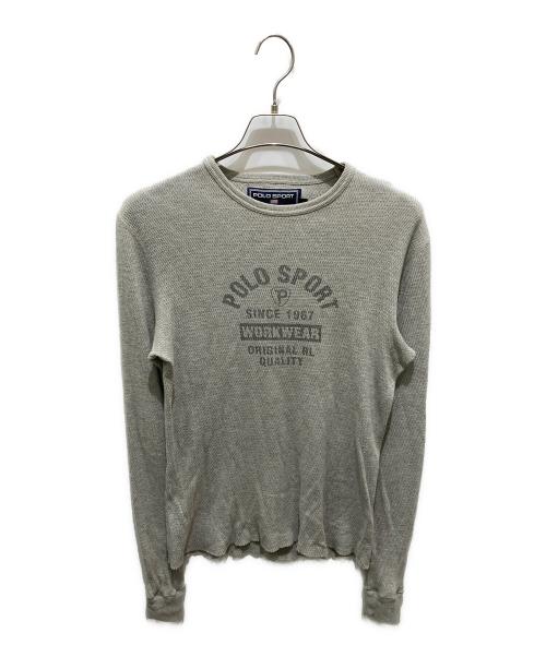 POLO SPORT RALPH LAUREN（ポロ スポーツ ラルフローレン）POLO SPORT RALPH LAUREN (ポロ スポーツ ラルフローレン) サーマルカットソー グレー サイズ:Mの古着・服飾アイテム