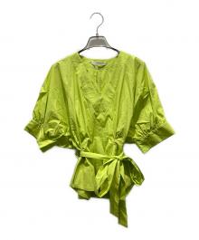 KANAKO SAKAI（カナコ サカイ）の古着「ORGANIC COTTON V-NECK TOP　KS2301042　Ron Herman 別注」｜イエロー