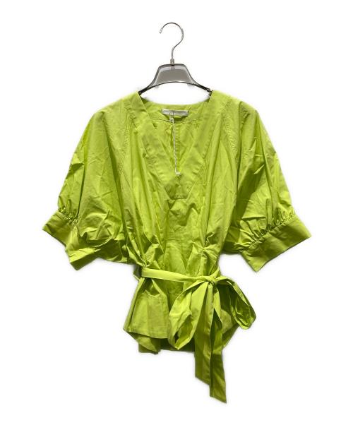 KANAKO SAKAI（カナコ サカイ）KANAKO SAKAI (カナコ サカイ) ORGANIC COTTON V-NECK TOP　KS2301042　Ron Herman 別注 イエロー サイズ:34の古着・服飾アイテム