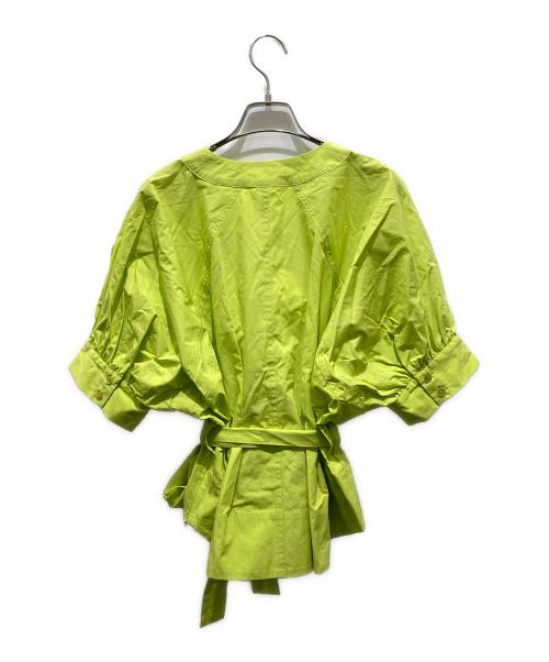 KANAKO SAKAI（カナコ サカイ）KANAKO SAKAI (カナコ サカイ) ORGANIC COTTON V-NECK TOP　KS2301042　Ron Herman 別注 イエロー サイズ:34の古着・服飾アイテム