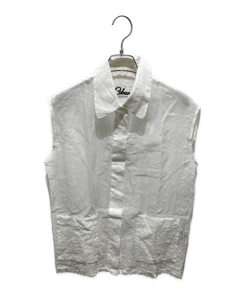 CABANA（カバナ）CABANA (カバナ) ノースリーブブラウス　22SS-SH02-A ホワイト サイズ:36の古着・服飾アイテム