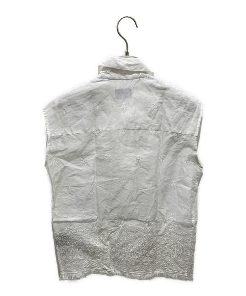 CABANA（カバナ）CABANA (カバナ) ノースリーブブラウス　22SS-SH02-A ホワイト サイズ:36の古着・服飾アイテム
