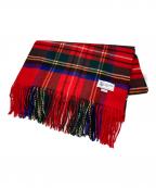 JOHNSTONS OF ELGINジョンストンズオブエルガン）の古着「カシミヤマフラー」｜レッド