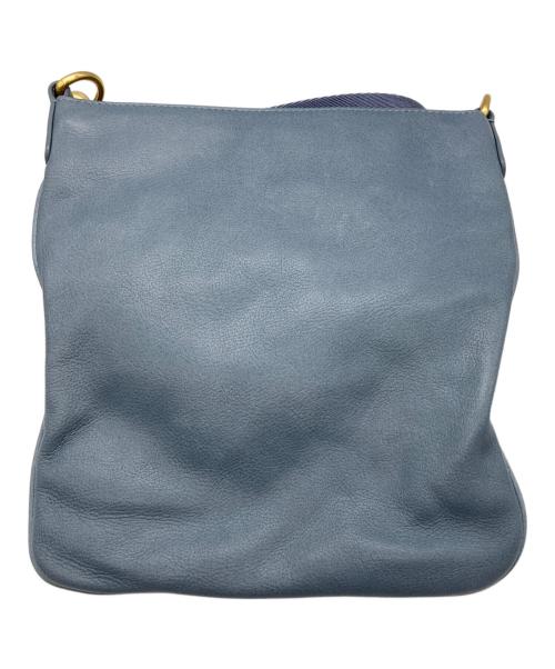 BALLY（バリー）BALLY (バリー) レザーショルダーバッグ ブルーの古着・服飾アイテム