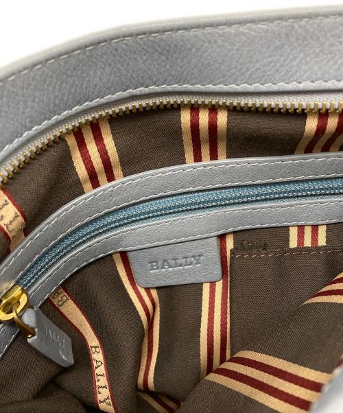 BALLY（バリー）BALLY (バリー) レザーショルダーバッグ ブルーの古着・服飾アイテム