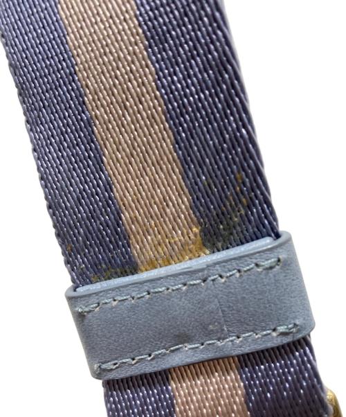 BALLY（バリー）BALLY (バリー) レザーショルダーバッグ ブルーの古着・服飾アイテム