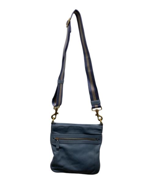 BALLY（バリー）BALLY (バリー) レザーショルダーバッグ ブルーの古着・服飾アイテム