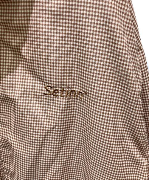 SETINN（セットイン）Setinn (セットイン) ナイロンジャケット ブラウン サイズ:XLの古着・服飾アイテム