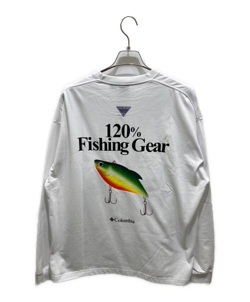 Columbia（コロンビア）Columbia (コロンビア) BEAMS (ビームス) ロングスリーブカットソー ホワイト サイズ:XLの古着・服飾アイテム