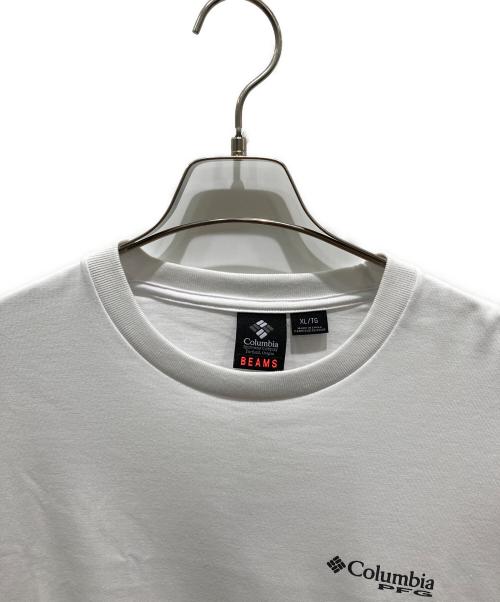 Columbia（コロンビア）Columbia (コロンビア) BEAMS (ビームス) ロングスリーブカットソー ホワイト サイズ:XLの古着・服飾アイテム