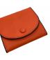 中古・古着 Valextra (ヴァレクストラ) スナップボタン コインケース　l i 0q オレンジ：11000円