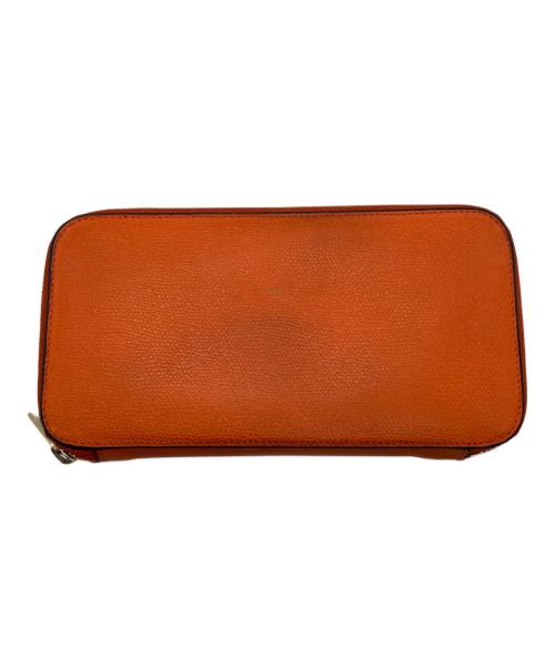 Valextra（ヴァレクストラ）Valextra (ヴァレクストラ) ジップパース 12カード　SGZA0021028LOCWZ99AR オレンジの古着・服飾アイテム