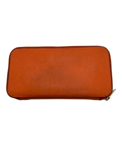 Valextra（ヴァレクストラ）Valextra (ヴァレクストラ) ジップパース 12カード　SGZA0021028LOCWZ99AR オレンジの古着・服飾アイテム