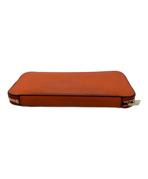 Valextra（ヴァレクストラ）Valextra (ヴァレクストラ) ジップパース 12カード　SGZA0021028LOCWZ99AR オレンジの古着・服飾アイテム