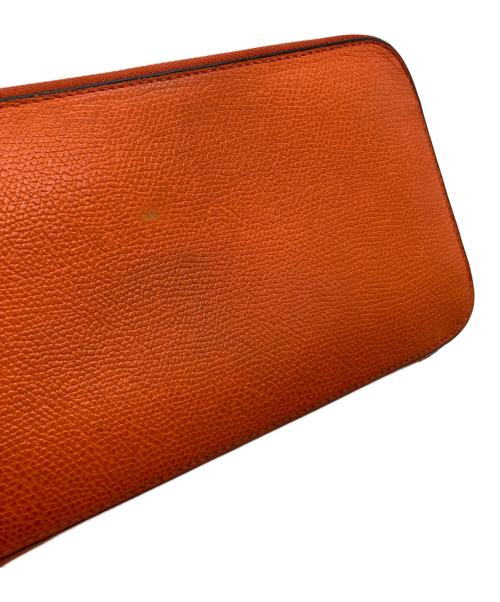 Valextra（ヴァレクストラ）Valextra (ヴァレクストラ) ジップパース 12カード　SGZA0021028LOCWZ99AR オレンジの古着・服飾アイテム