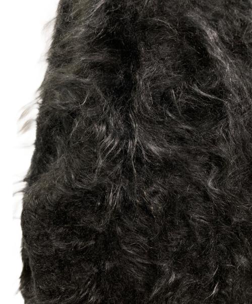 BLAMINK（ブラミンク）BLAMINK (ブラミンク) ファーカシミヤ7Gクルーネックセーター ブラック サイズ:38の古着・服飾アイテム