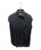 MADISON BLUE×ESTNATIONマディソンブルー×エストネーション）の古着「別注ノースリーブシャツ　mb201-5060es」｜ブラック