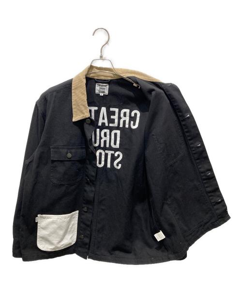 creative drug store（クリエイティヴドラッグストア）creative drug store (クリエイティヴドラッグストア) カバーオール　201CDS03 ブラック サイズ:Lの古着・服飾アイテム