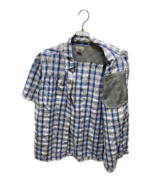 L.L.Bean（エルエルビーン）L.L.Bean (エルエルビーン) 半袖シャツ ブルー サイズ:XLの古着・服飾アイテム