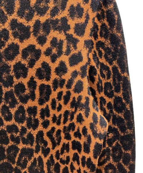 Yves Saint Laurent（イヴサンローラン）Yves Saint Laurent (イヴサンローラン) ヒョウ柄ハイネックセーター ブラウン サイズ:Ｍの古着・服飾アイテム