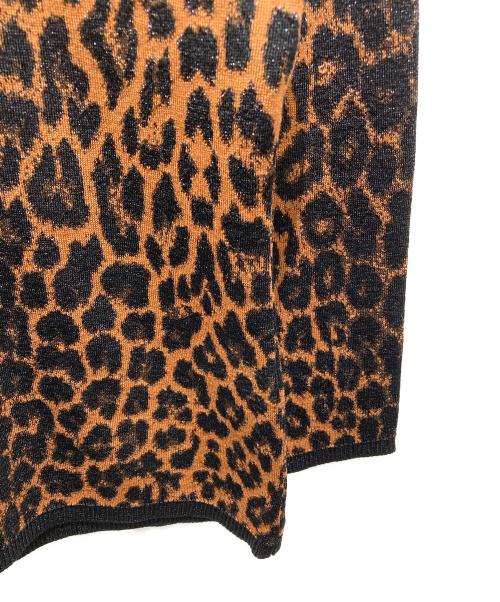 Yves Saint Laurent（イヴサンローラン）Yves Saint Laurent (イヴサンローラン) ヒョウ柄ハイネックセーター ブラウン サイズ:Ｍの古着・服飾アイテム