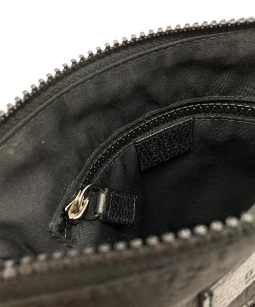 GUCCI（グッチ）GUCCI (グッチ) GGナイロンショルダーバッグ　449183　GG　002404 ブラックの古着・服飾アイテム