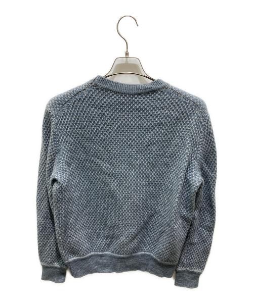 ERMENEGILDO ZEGNA（エルメネジルド・ゼニア）ERMENEGILDO ZEGNA (エルメネジルド・ゼニア) カシミヤシルクニット ブルー サイズ:50の古着・服飾アイテム