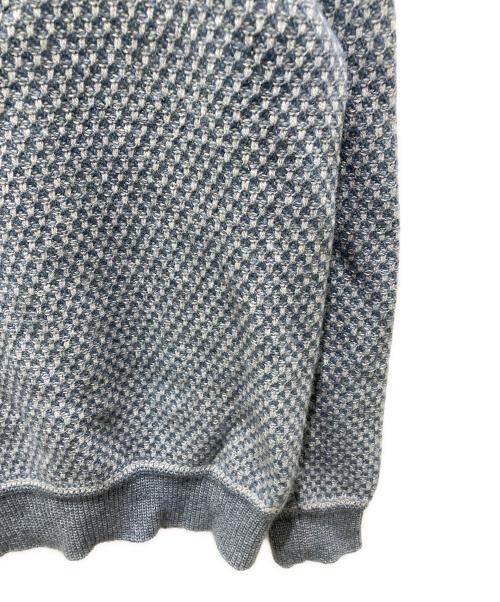 ERMENEGILDO ZEGNA（エルメネジルド・ゼニア）ERMENEGILDO ZEGNA (エルメネジルド・ゼニア) カシミヤシルクニット ブルー サイズ:50の古着・服飾アイテム