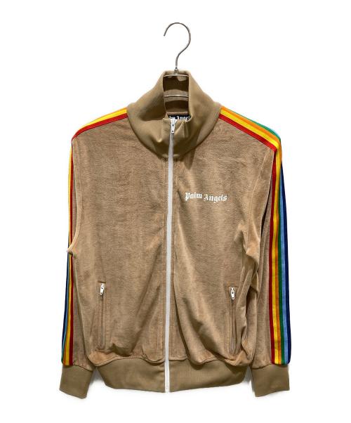 Palm Angels（パーム エンジェルス）Palm Angels (パーム エンジェルス) RAINBOW CHENILLE TRACK JACKET ベージュ サイズ:Lの古着・服飾アイテム