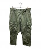 FUMITO GANRYUフミトガンリュウ）の古着「F2サルエルカーゴパンツ　FU7-PA-04」｜カーキ