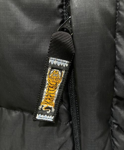 KAPITAL（キャピタル）KAPITAL (キャピタル) Burger-KEEL リップストップナイロンダウンベスト ブラック サイズ:Lの古着・服飾アイテム