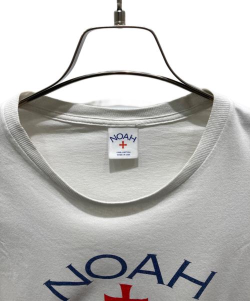Noah（ノア）Noah (ノア) プリントTシャツ ホワイト サイズ:Ｌの古着・服飾アイテム