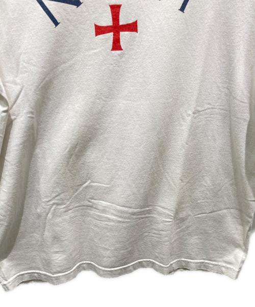 Noah（ノア）Noah (ノア) プリントTシャツ ホワイト サイズ:Ｌの古着・服飾アイテム