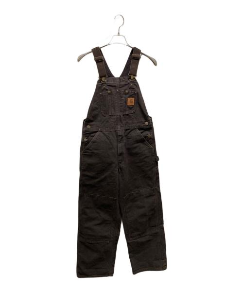 CarHartt（カーハート）CarHartt (カーハート) ダックダブルニーオールインワン　メキシコ製 ブラウン サイズ:32の古着・服飾アイテム