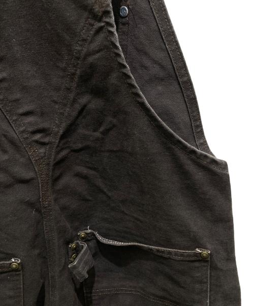 CarHartt（カーハート）CarHartt (カーハート) ダックダブルニーオールインワン　メキシコ製 ブラウン サイズ:32の古着・服飾アイテム